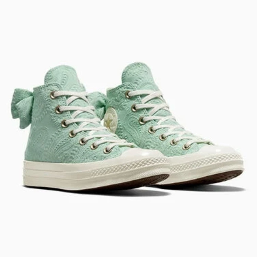Converse Mint High-Top Sneakers Chuck 70 Bow - 7.5